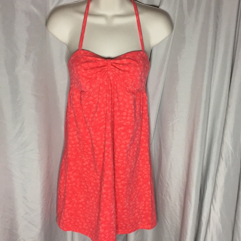 Anchor blue cute peachy halter dress!